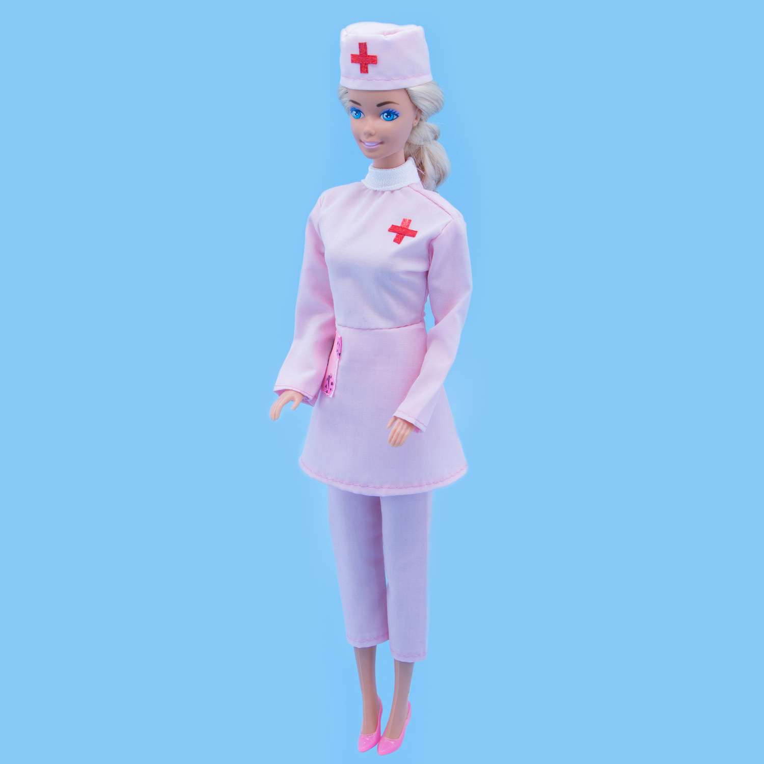 Костюм медсестры Модница для куклы 29 см 4747 розовый 4547розовый - фото 6