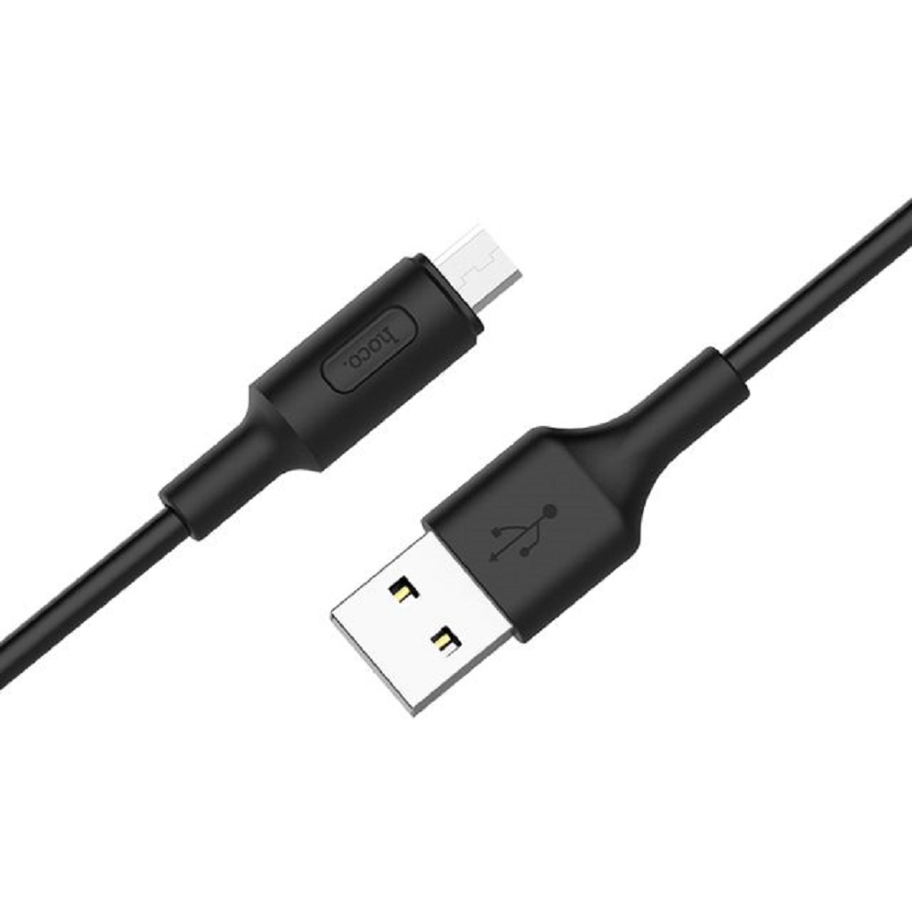 Дата-кабель HOCO Hoco X25 Soarer USB - MicroUSB черный 80121 - фото 3