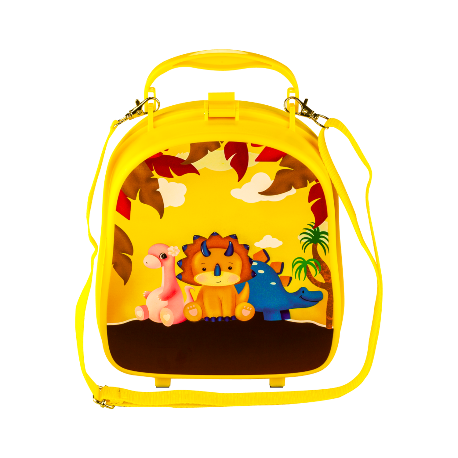 Караоке-рюкзачок для детей Solmax с микрофоном и колонкой Bluetooth желтый - фото 8