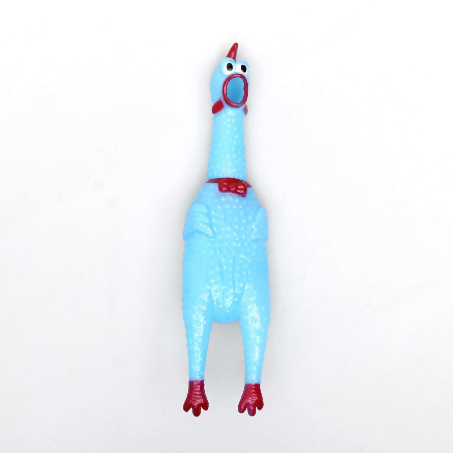 Игрушка для собак Пижон пищащая Задумчивая курица голубая - фото 1