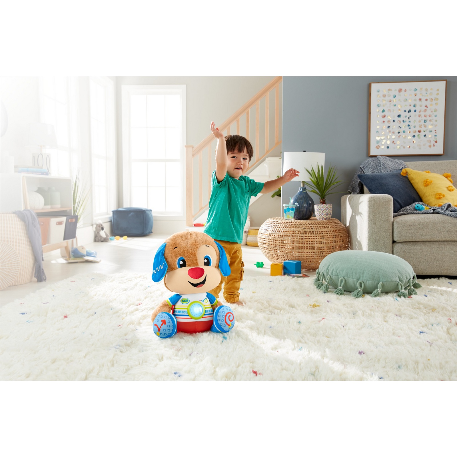 Игрушка Fisher Price Смейся и учись Большой щенок HDJ19 купить по цене 3999  ₽ в интернет-магазине Детский мир