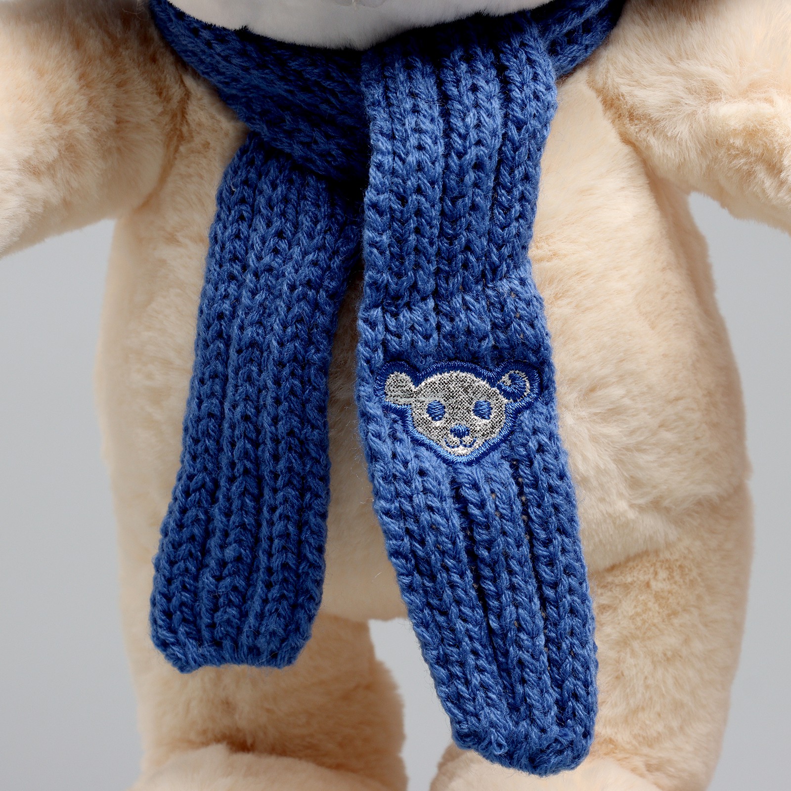 Мягкая игрушка Milo Toys «Little Friend» зайчонок на лыжах синий шарф - фото 6