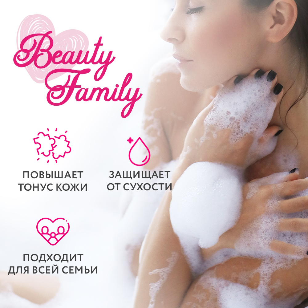 Гель для душа Ollin Beauty Family с протеинами шелка и витамином В5 200 мл - фото 3