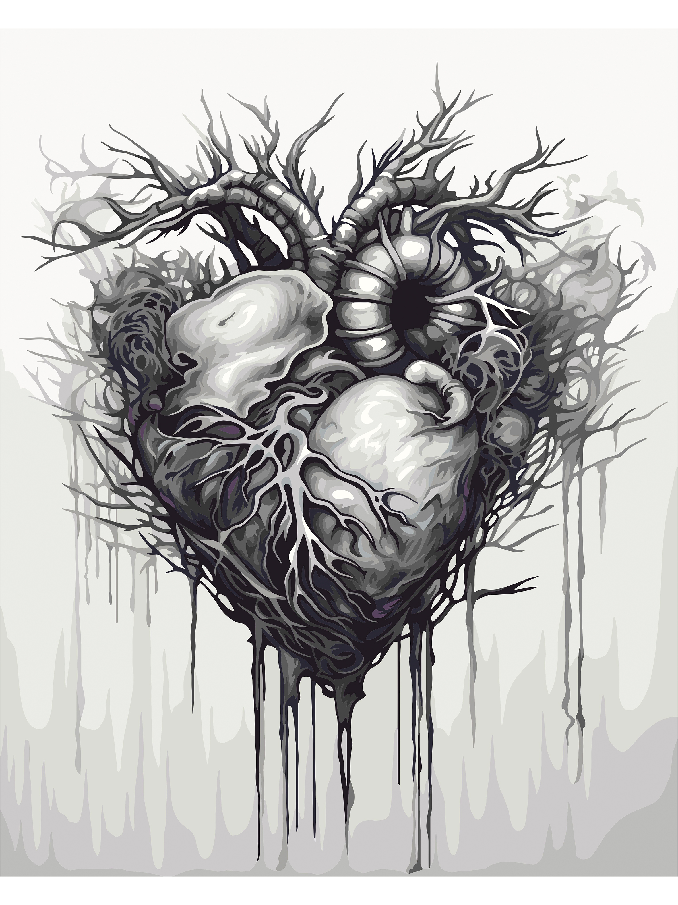 Картина по номерам Hobby Paint холст на подрамнике 40х50 см Сердце - фото 2