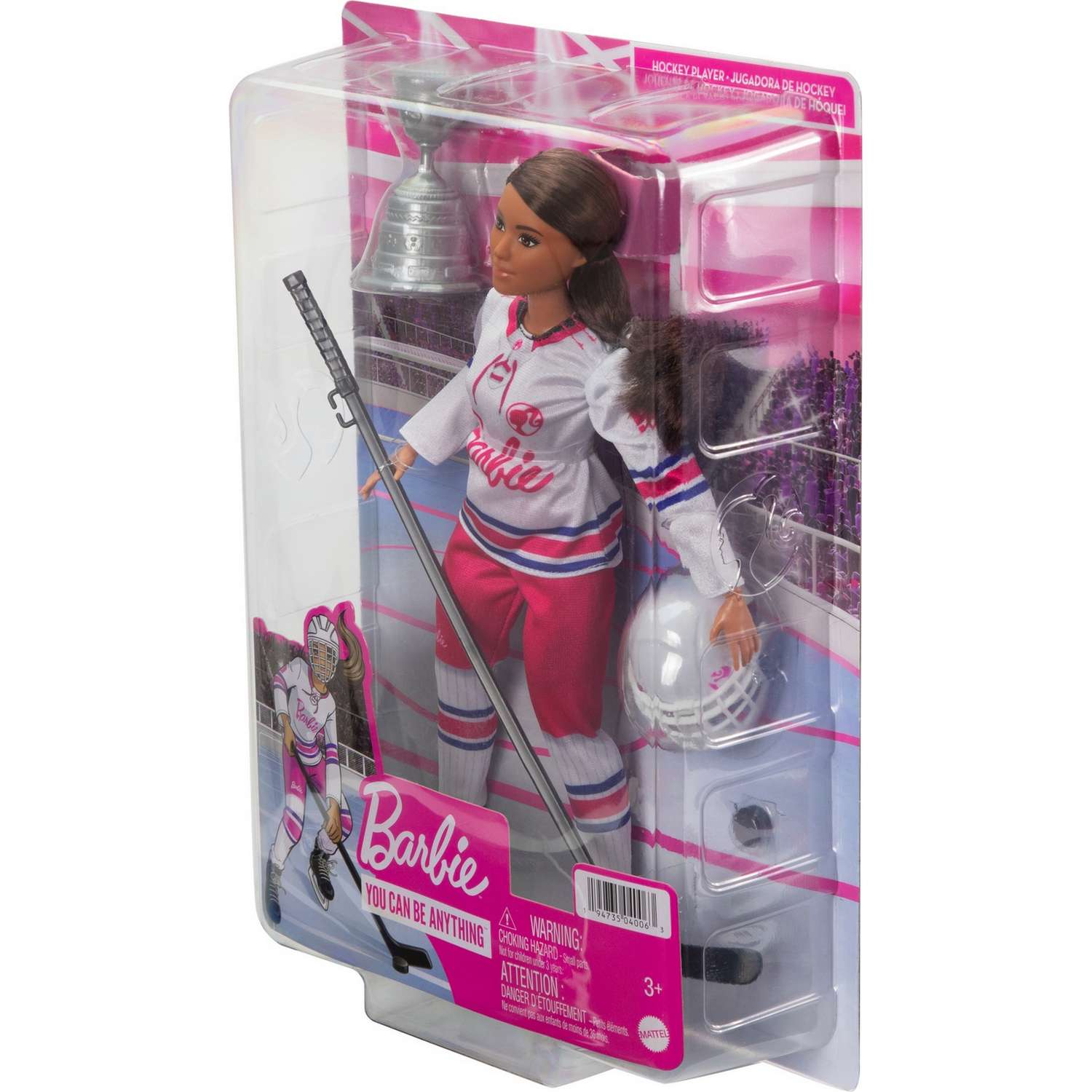 Кукла Barbie Зимние виды спорта Хоккеист HFG74 HFG74 - фото 3