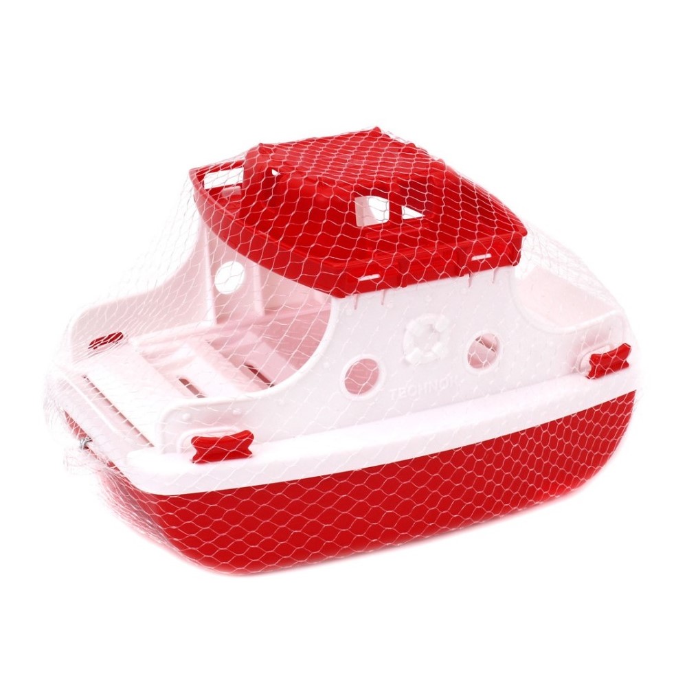 Игрушка для купания Технок Паром пластмассовый красный - фото 3