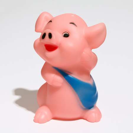 Игрушка Пижон пищащая «Веселая свинка Обжорка» для собак 9 см