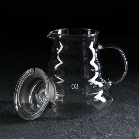 Заварочный чайник Sima-Land стеклянный с крышкой «Бриз» 700 мл