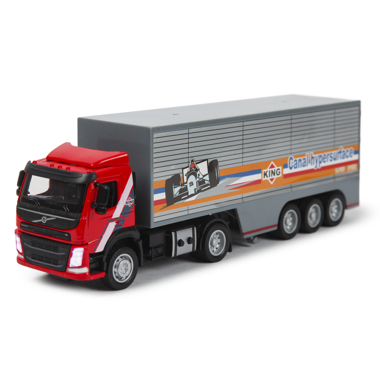 Машина MSZ 1:50 Volvo Container Truck Красная 68378 купить по цене 1199 ₽ в  интернет-магазине Детский мир