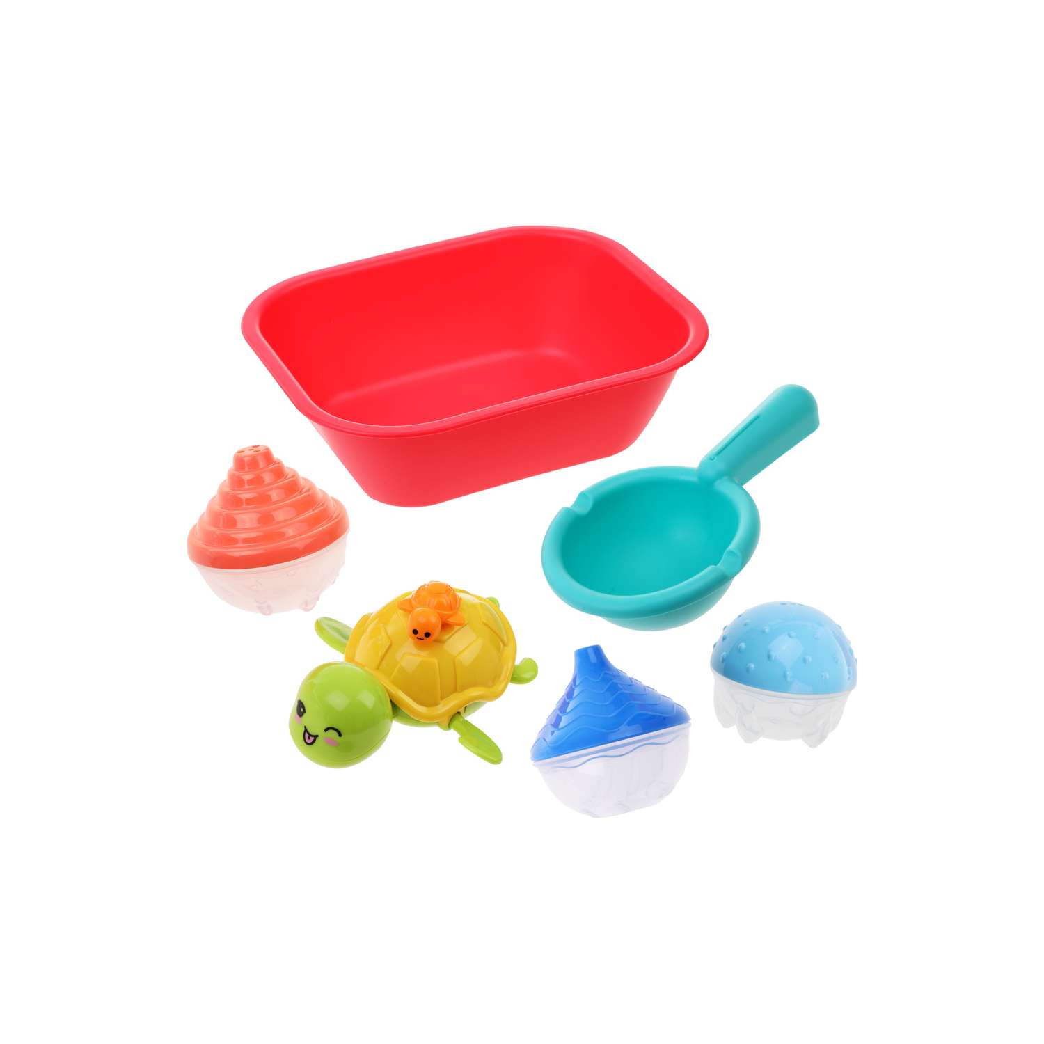 Игрушки для купания Наша Игрушка набор 6 предметов для ванной - фото 1
