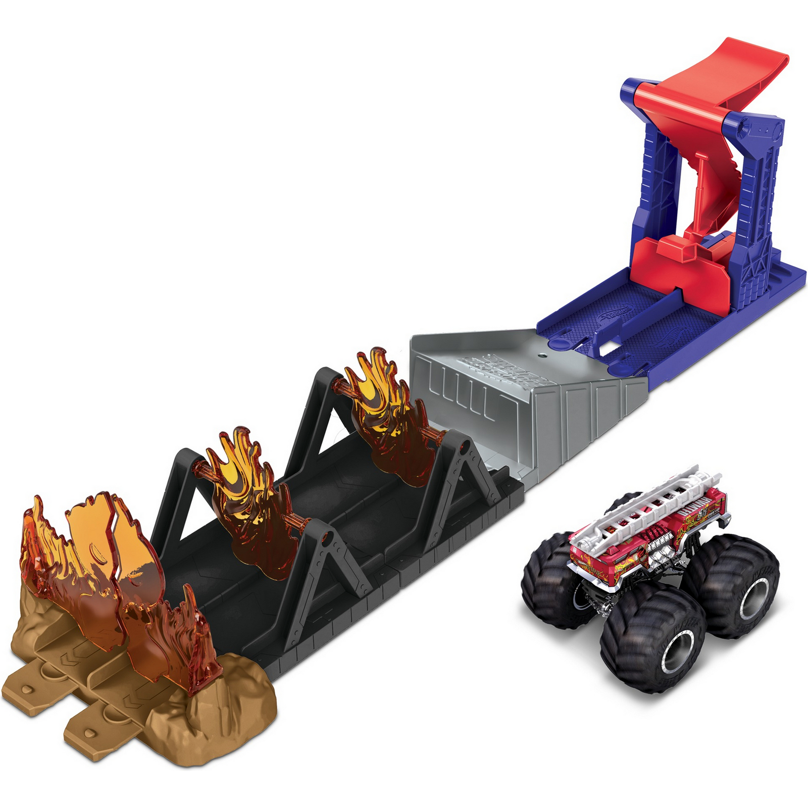 Набор игровой Hot Wheels Монстр-трак Гонка сквозь огонь GYL12 купить по  цене 1307 ₽ в интернет-магазине Детский мир