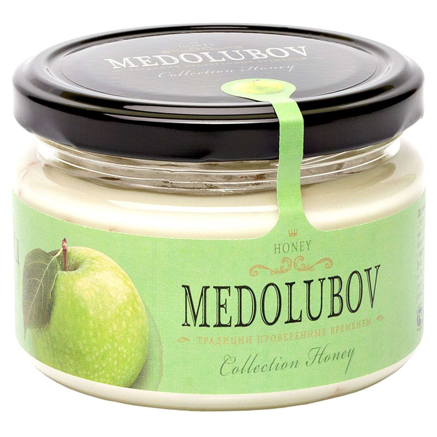 Мёд-суфле Медолюбов с яблоком 250мл - фото 1