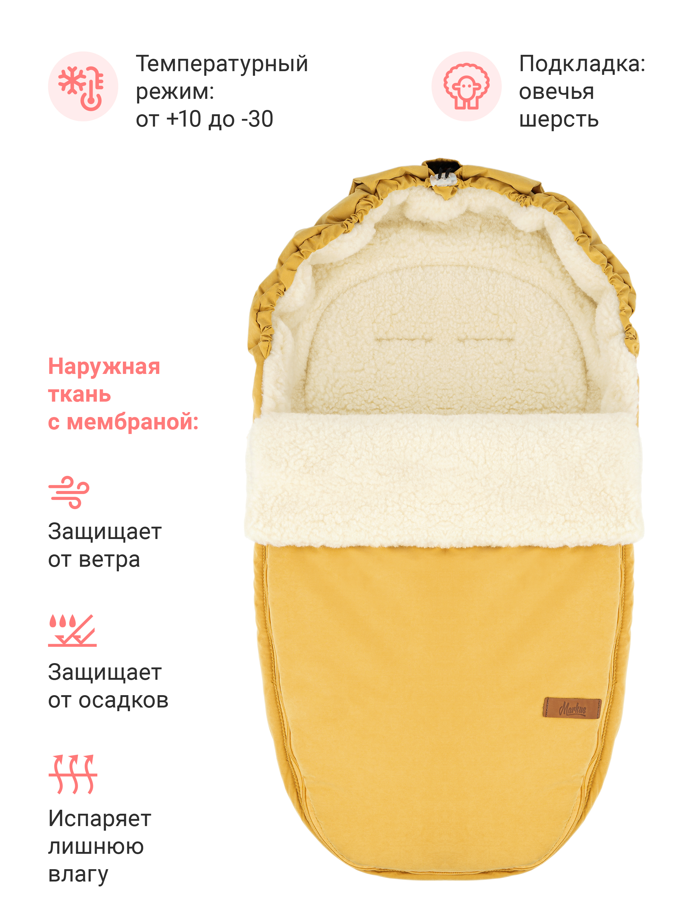 Конверт в коляску Markus Egg Basic KEBAG19 - фото 2