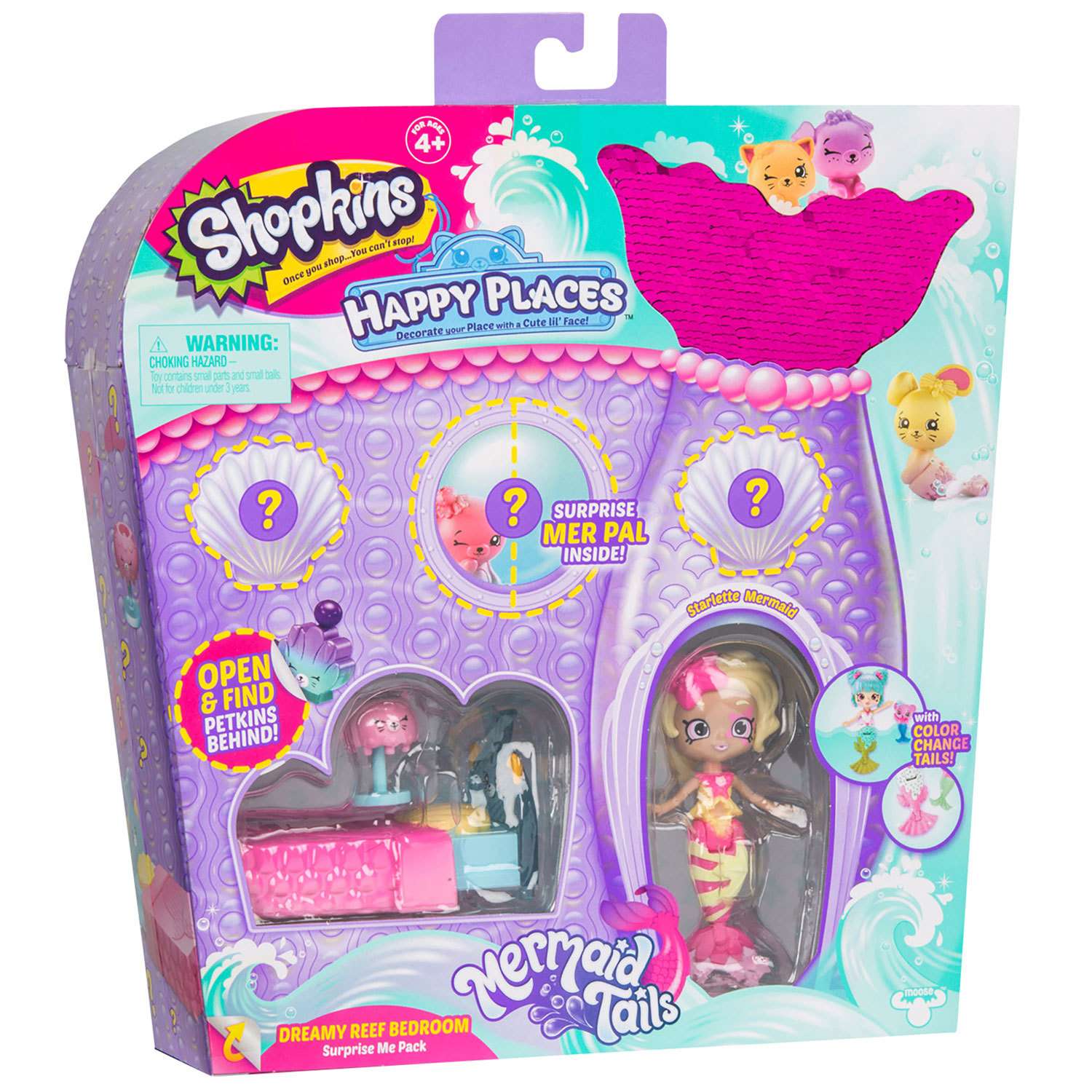 Набор Happy Places Shopkins Спальня Сонный риф в непрозрачной упаковке (Сюрприз) 57391 - фото 3