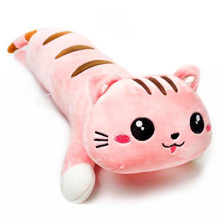 Мягкая игрушка KIDS JOY Кот-батон Розовый 55 см