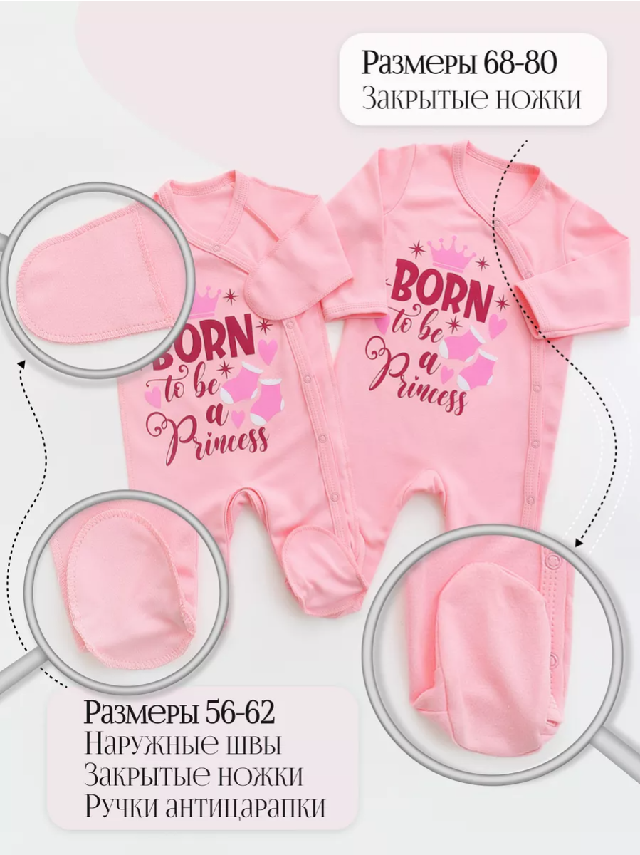 Комбинезон 2 шт babyglory LBG001003 - фото 11