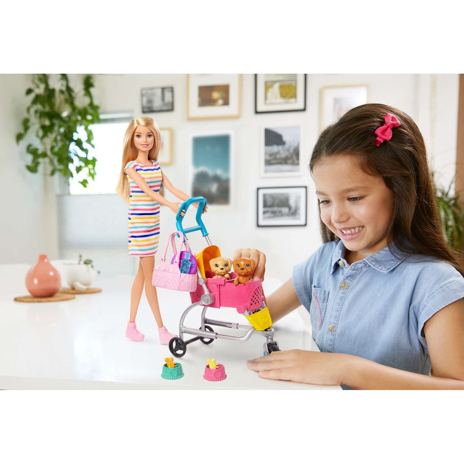 Кукла Barbie с щенком в коляске GHV92 GHV92 - фото 7
