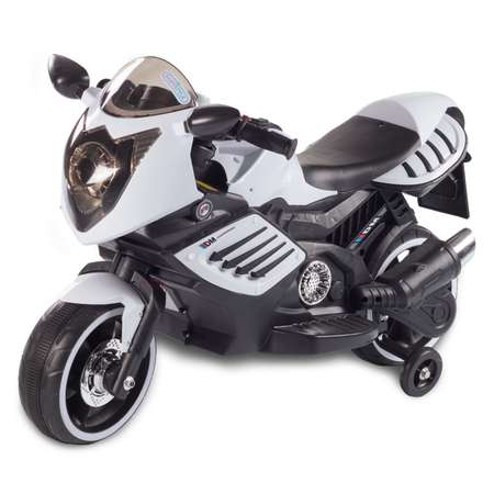 Мотоцикл BABY STYLE на аккумуляторе белый со светом