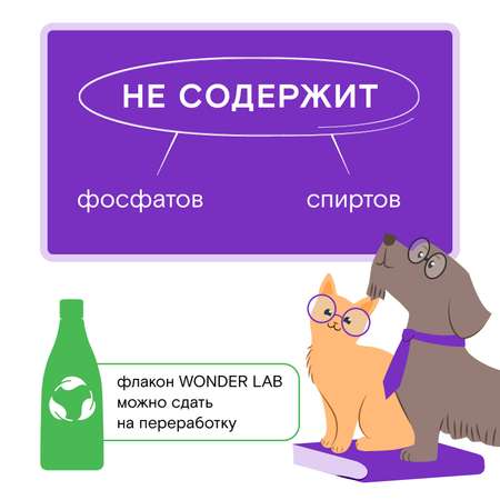 Шампунь для собак и кошек WONDER Lab 550мл