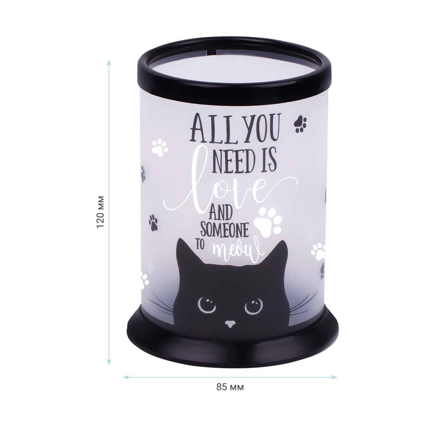 Подставка-стакан Meshu Black Cat пластиковая прозрачная - фото 5