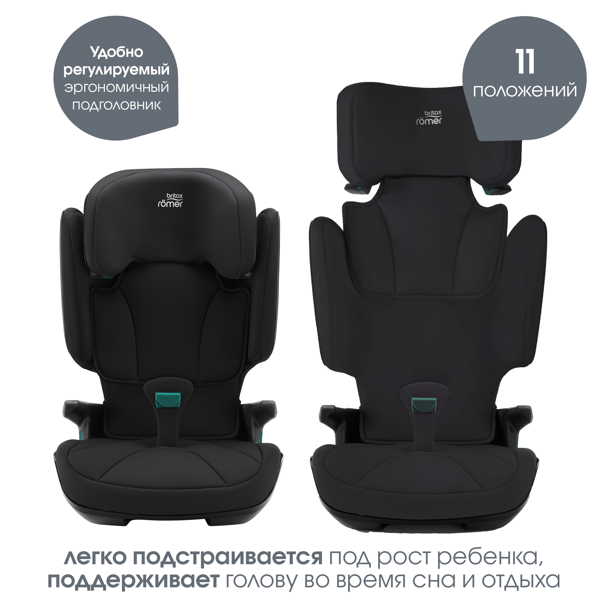 Автокресло Britax Roemer Kidfix Space Black Isofix 2/3 (15-36 кг) - фото 6