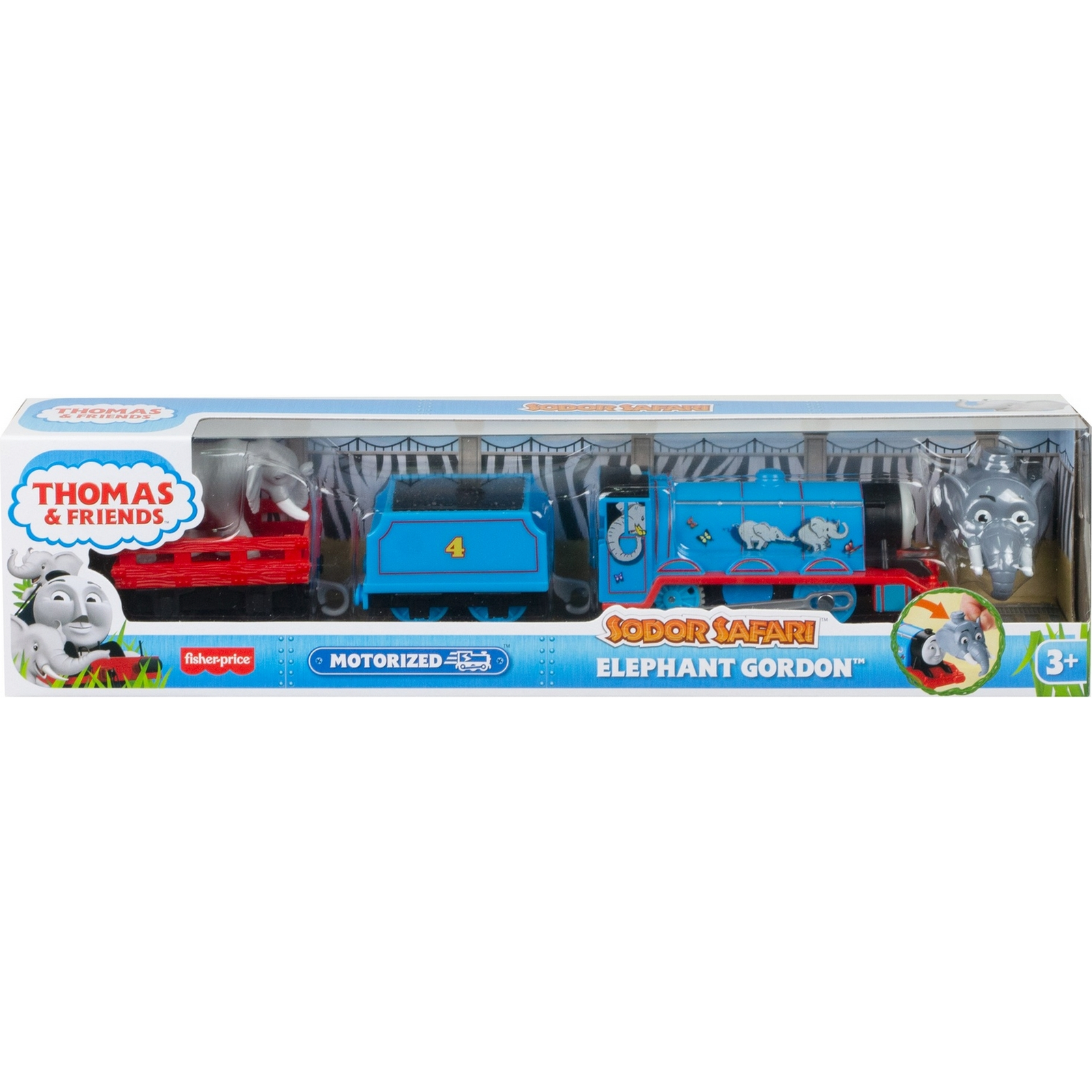 Паровозик Thomas & Friends Железная дорога Герои мультфильмов Гордон-слон GLK73 GLK69 - фото 2