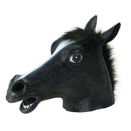 Маска Bristol Novelty черной лошади.