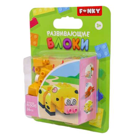 Игровой набор Funky Toys конструктор с крупными блоками свинка 24 детали FT0822551