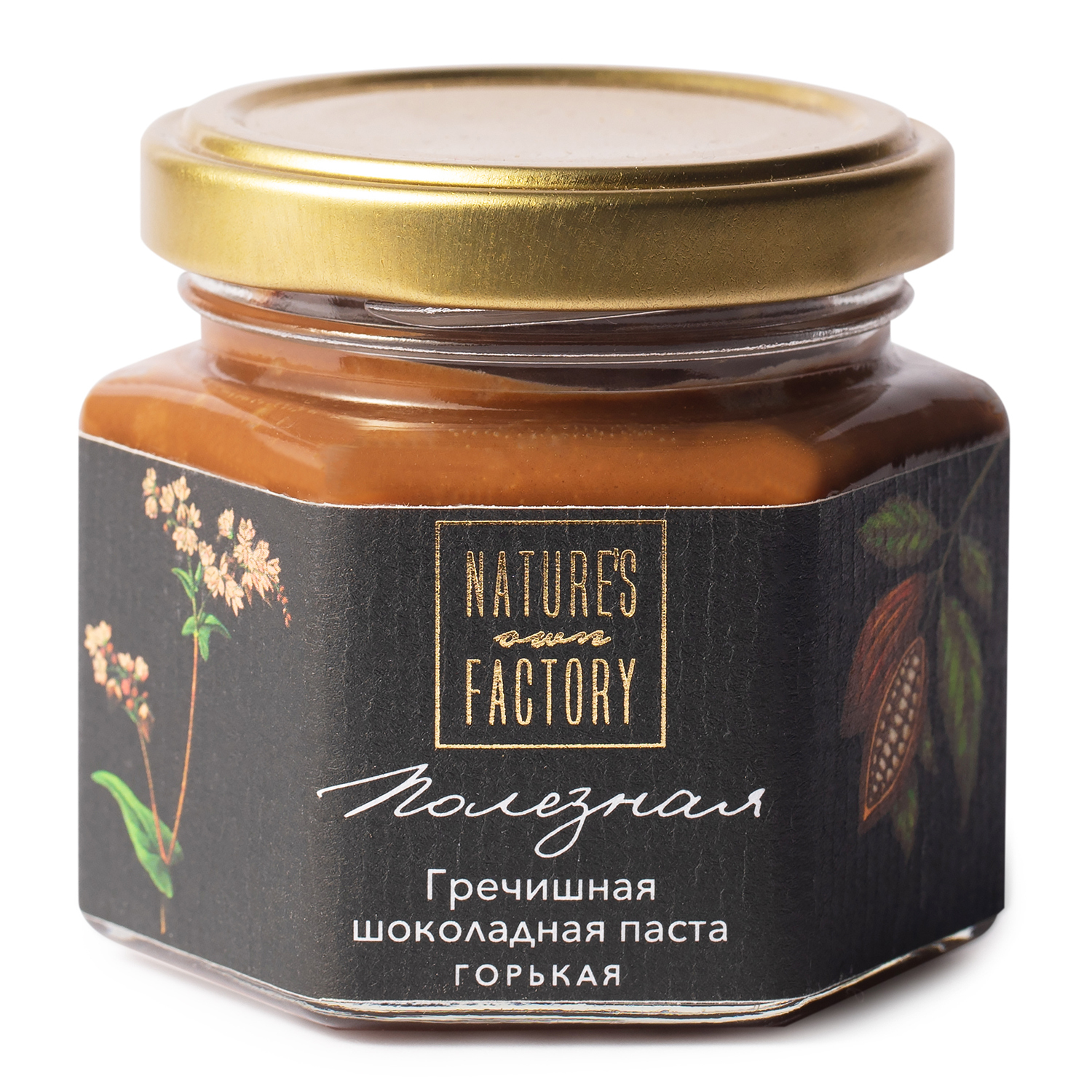 Паста Natures own factory шоколадная гречишная горькая 120г - фото 1