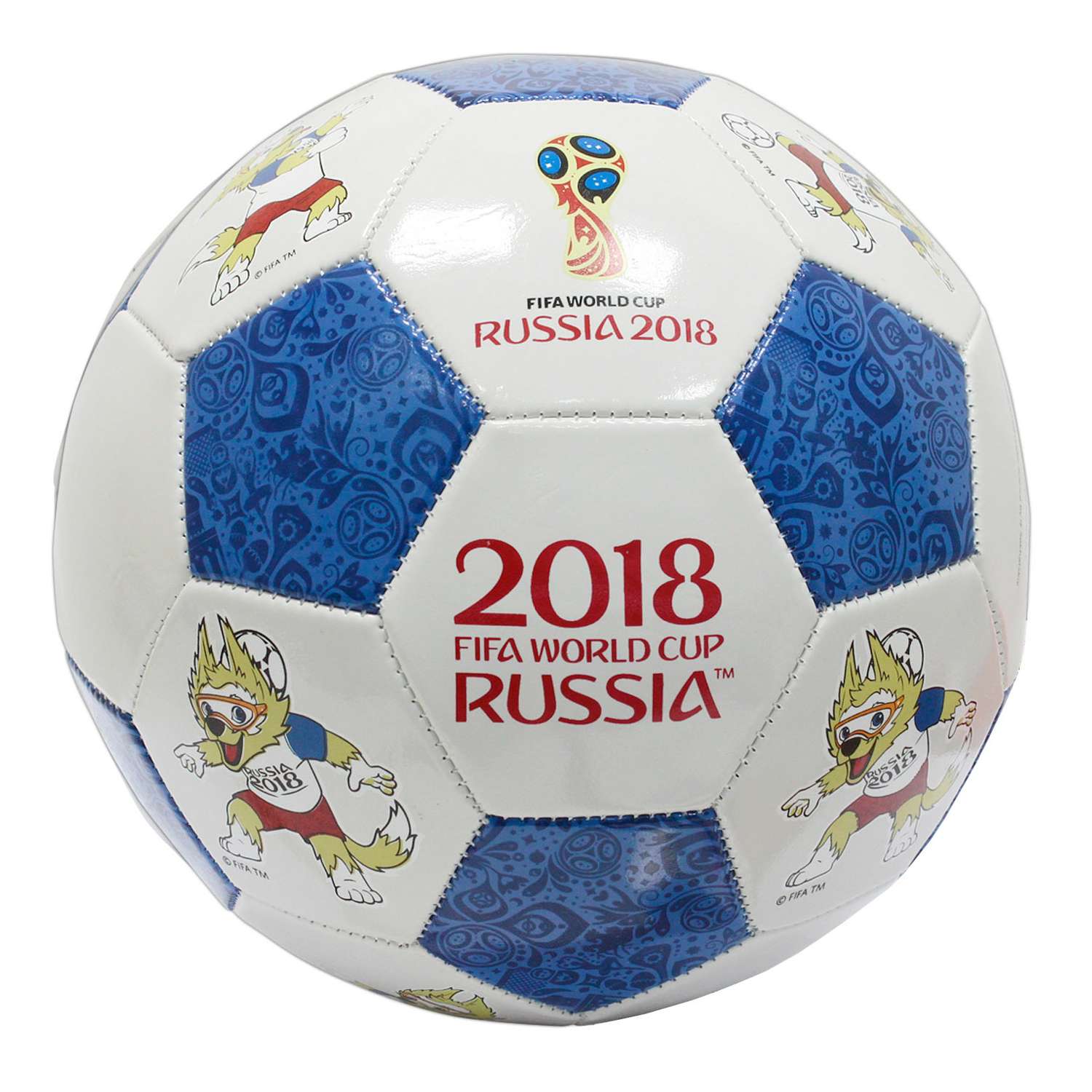 Мяч футбольный 2018 FIFA World Cup Russia TM Goal 1 Сине-белый Т11659 - фото 1