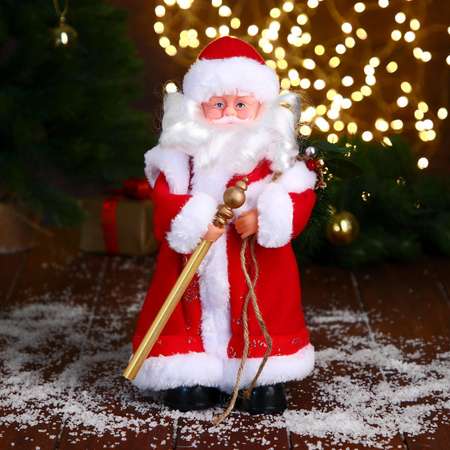 Дед мороз Зимнее волшебство «В красной шубе с посохом» 27 см