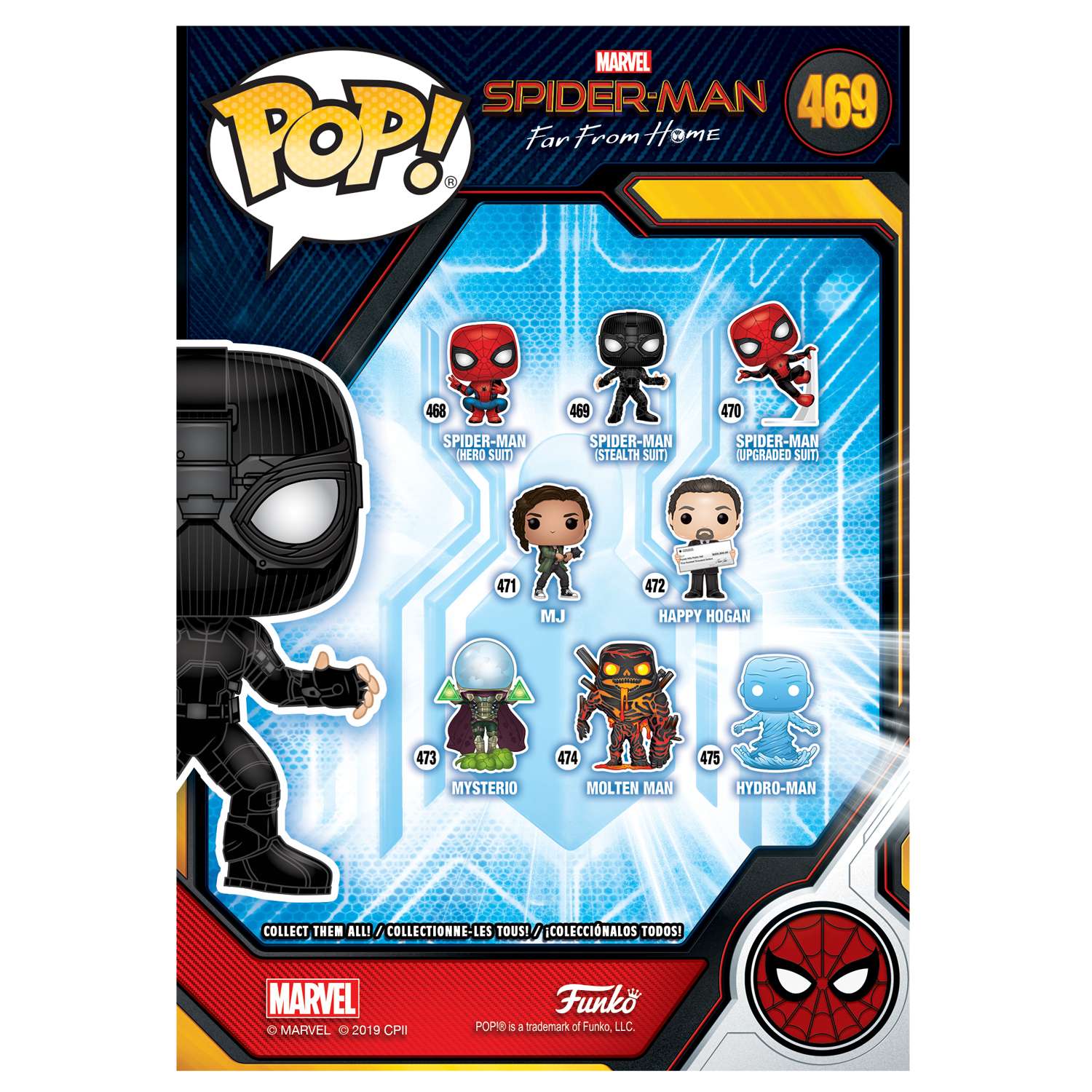 Игрушка Funko Pop Bobble Marvel Spiderman far from home Spiderman Fun2195 - фото 3