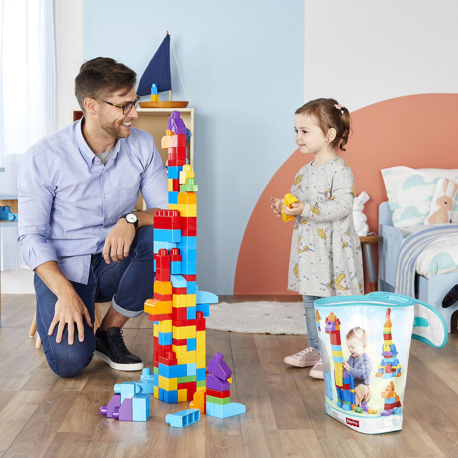 Конструктор Mega Bloks First Builders 60деталей в ассортименте DCH54/DCH55/CYP67 - фото 12