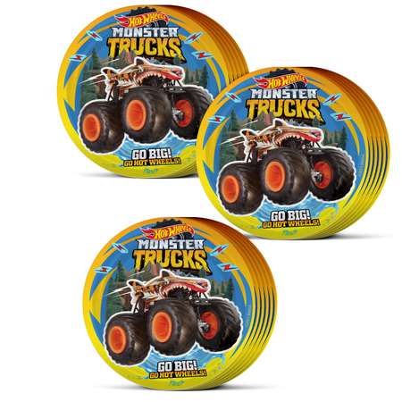 Бумажная тарелка PrioritY для праздника Hot Wheels Monster Trucks 18 шт