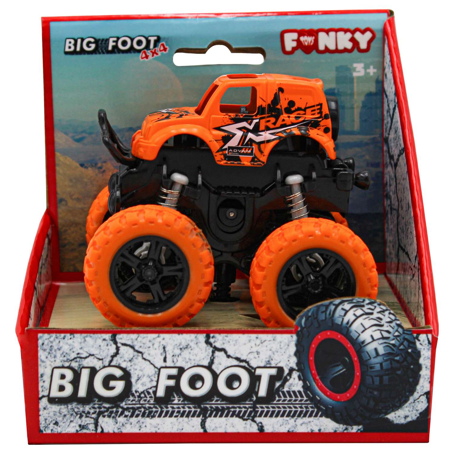 Машинка Funky Toys Оранжевая 60004 - фото 2