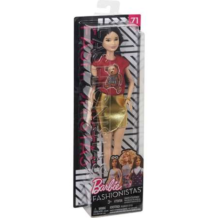 Кукла Barbie Игра с модой Футболка Мишка Тедди FJF36