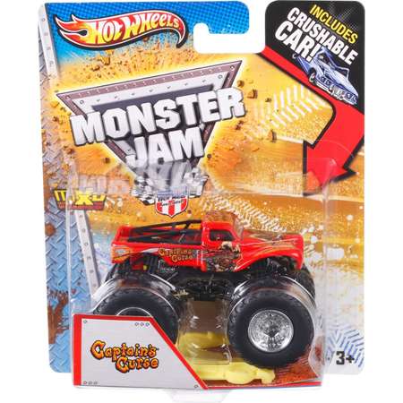 Машина Hot Wheels Monster Jam 1:64 Проклятие капитана W2396