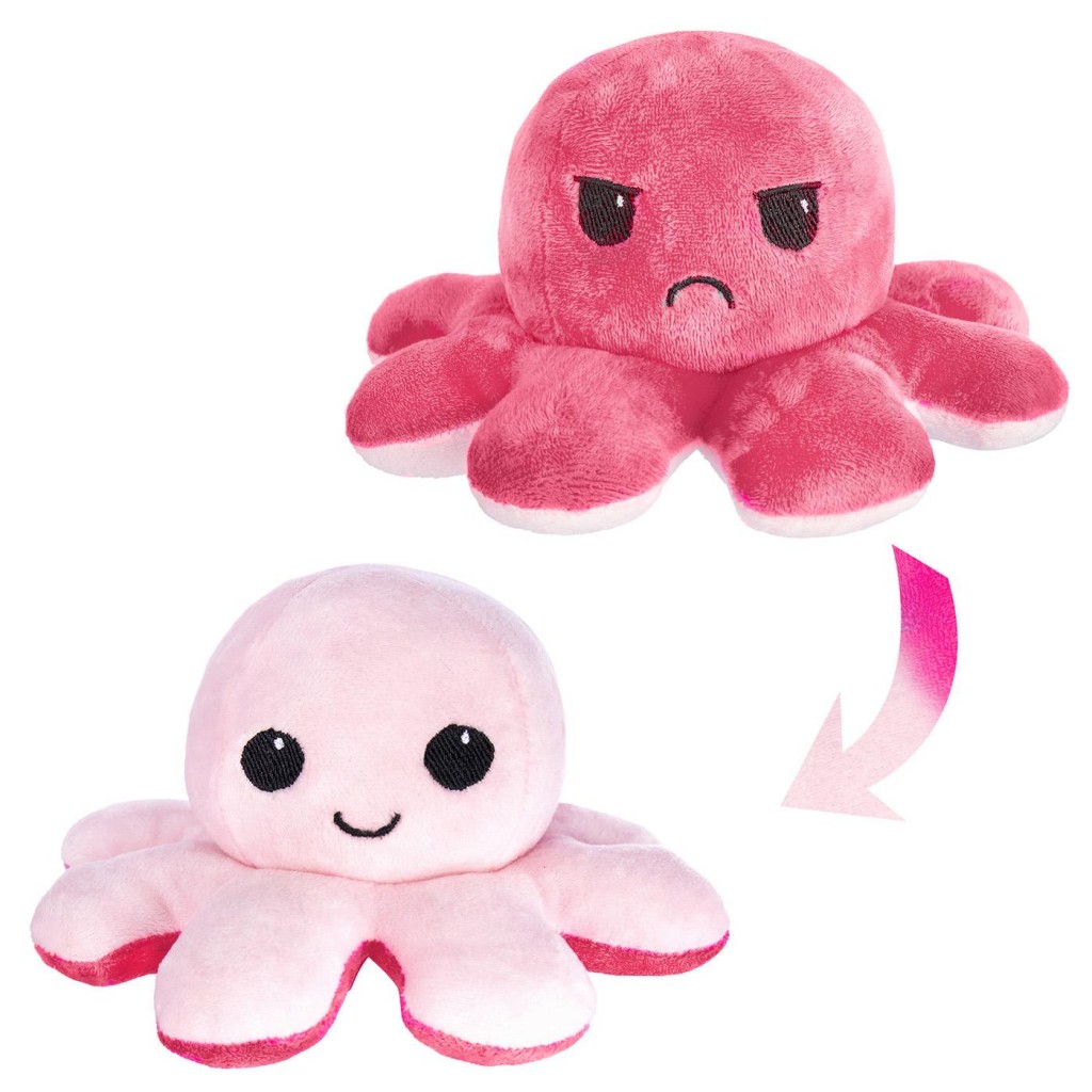 Мягкая игрушка Uniglodis вывернушка Осьминожка розовый - фото 2
