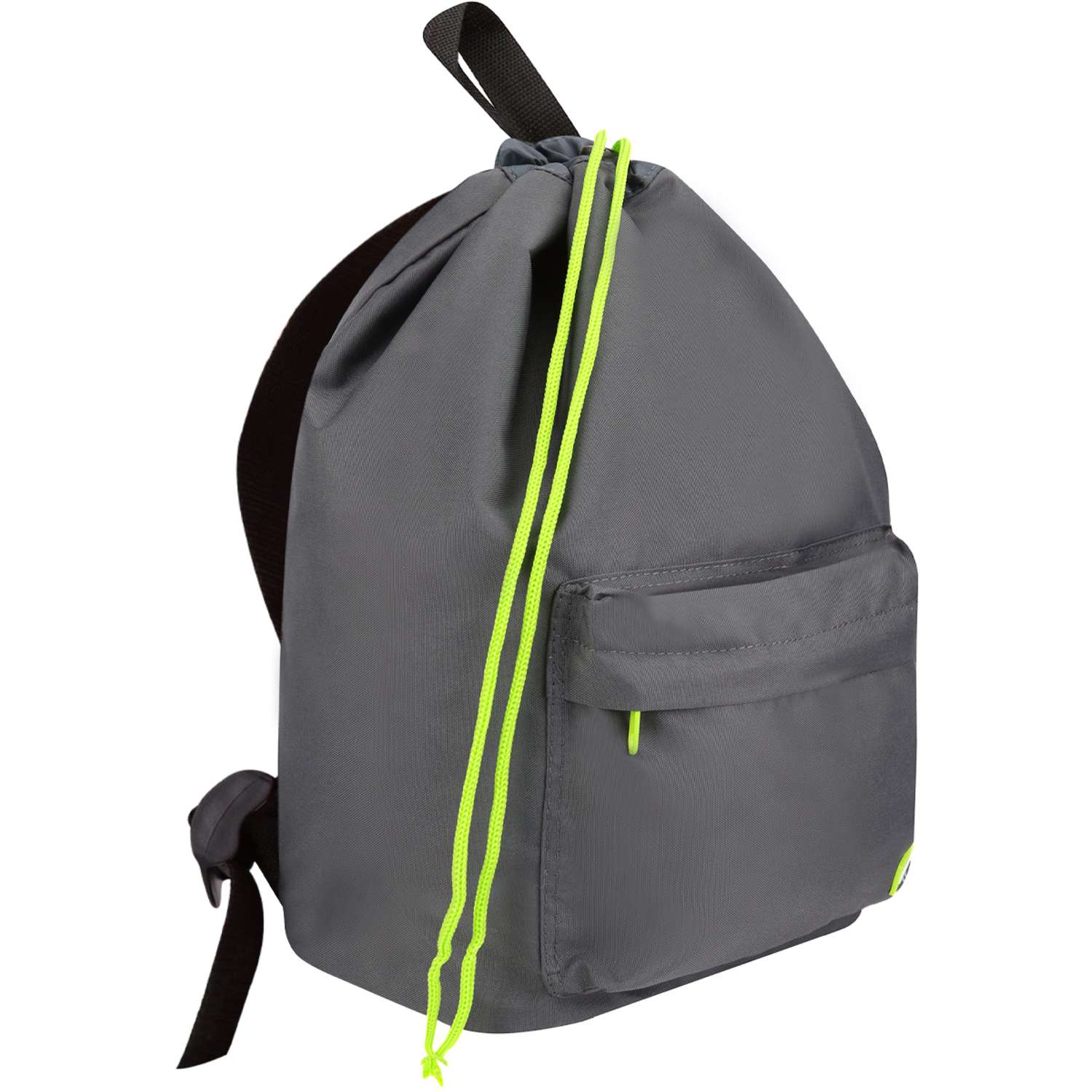 Рюкзак на шнурке Проф-Пресс Grey style серый размер 26x40x17 см - фото 3