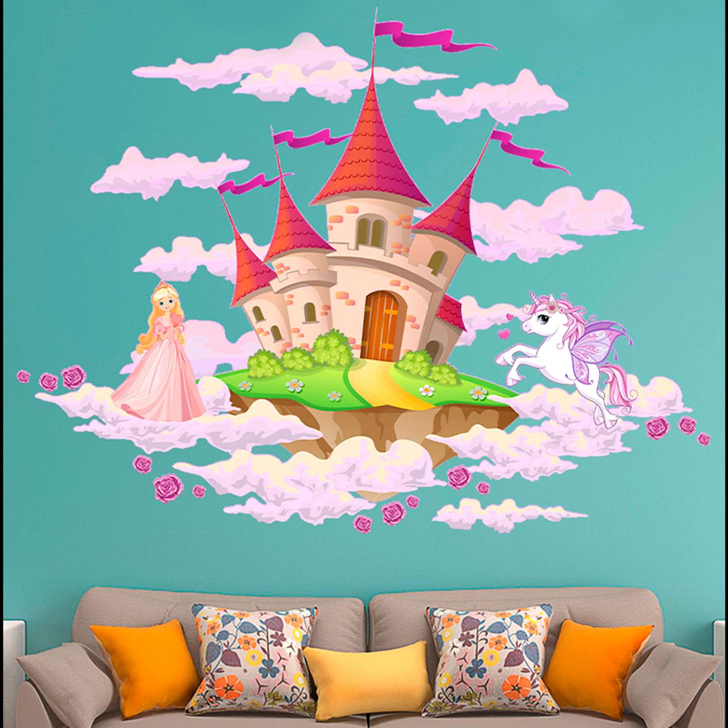 Наклейка интерьерная Woozzee Замок в облаках - фото 3