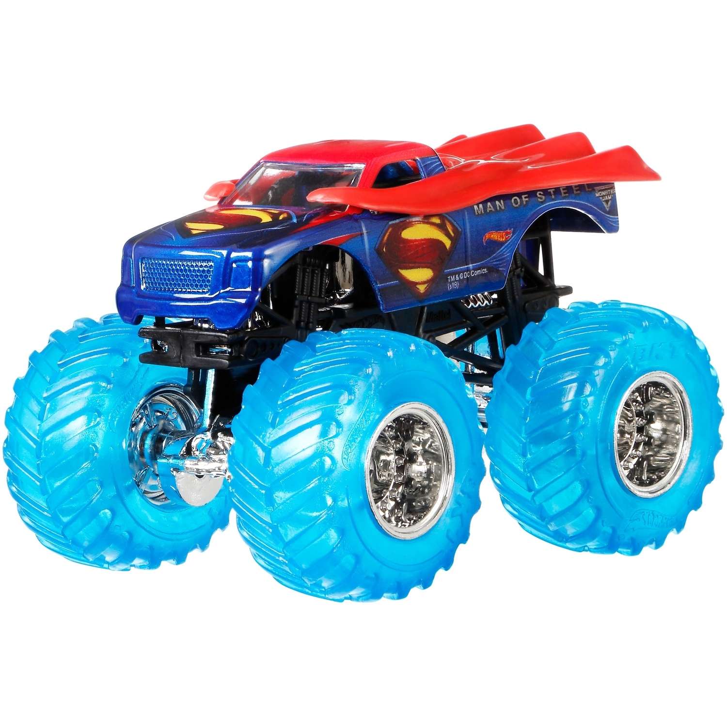 Машина Hot Wheels Monster Jam 1:64 Clear Cruschers Супермен FLX21 21572 - фото 5
