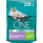 Корм для кошек Purina One при чувствительном пищеварении индейка-рис 200г