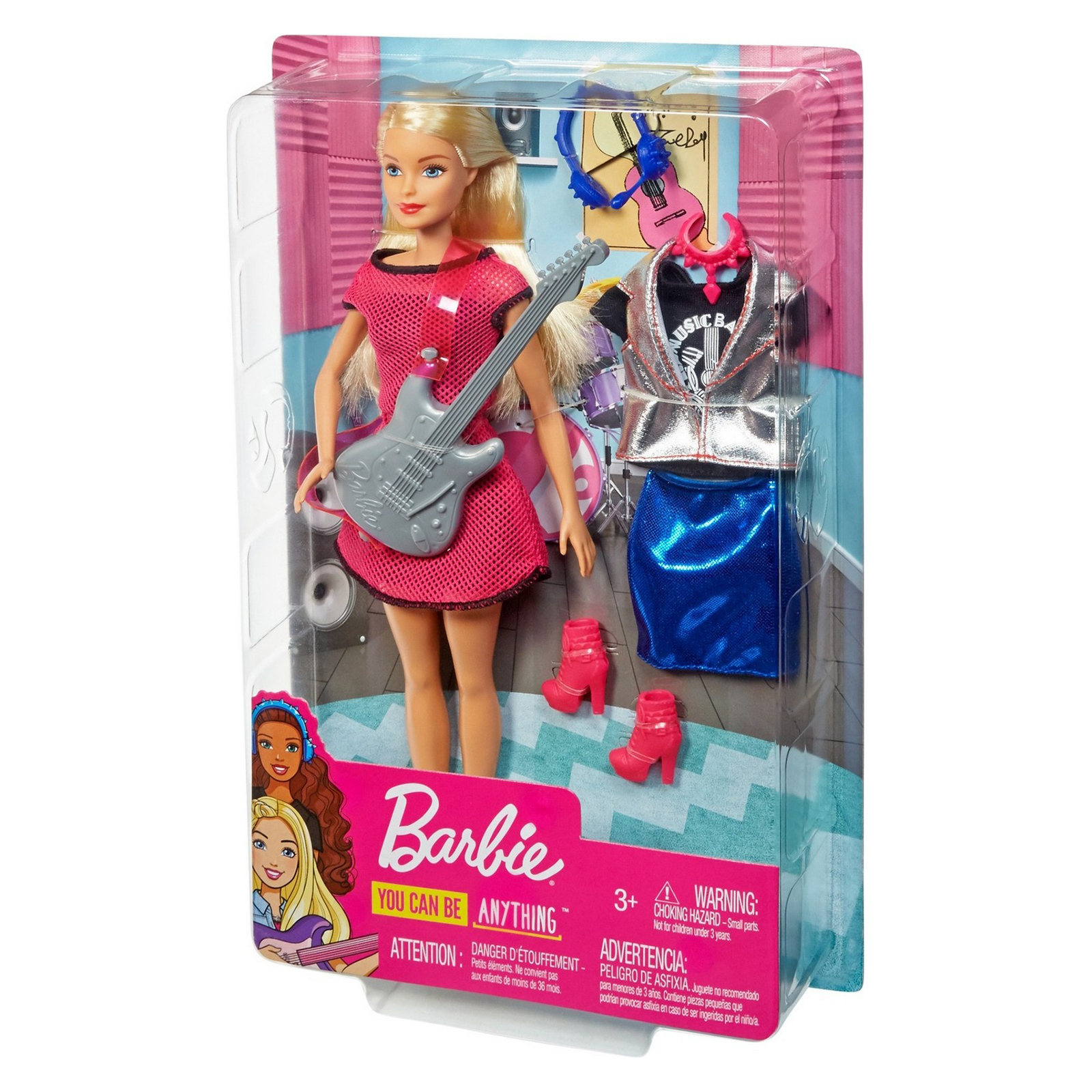 Набор игровой Barbie Barbie Кем быть Музыкант GDJ34 купить по цене 999 ₽ в  интернет-магазине Детский мир