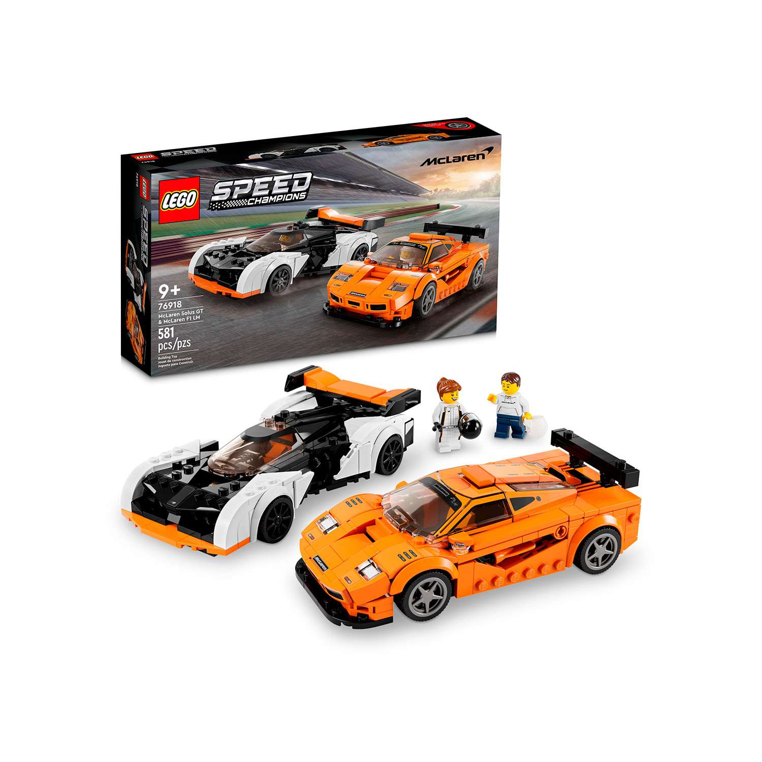 Конструктор детский LEGO Speed Champions Автомобили Solus GT и F1 LM 76918 - фото 1