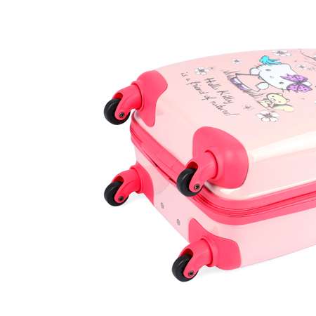 Детский чемодан BAUDET HELLO KITTY персиково-розовый из поликарбоната 32 см на четырех колесах