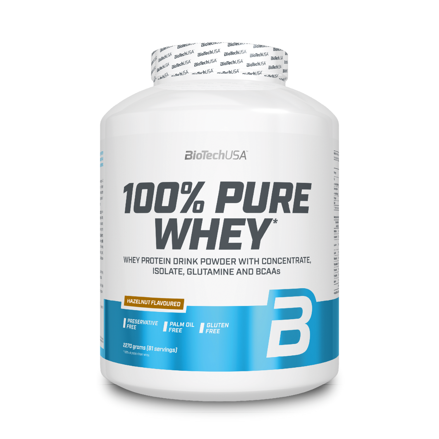 Протеин BiotechUSA 100% Pure Whey 2270 г. Лесной Орех - фото 1