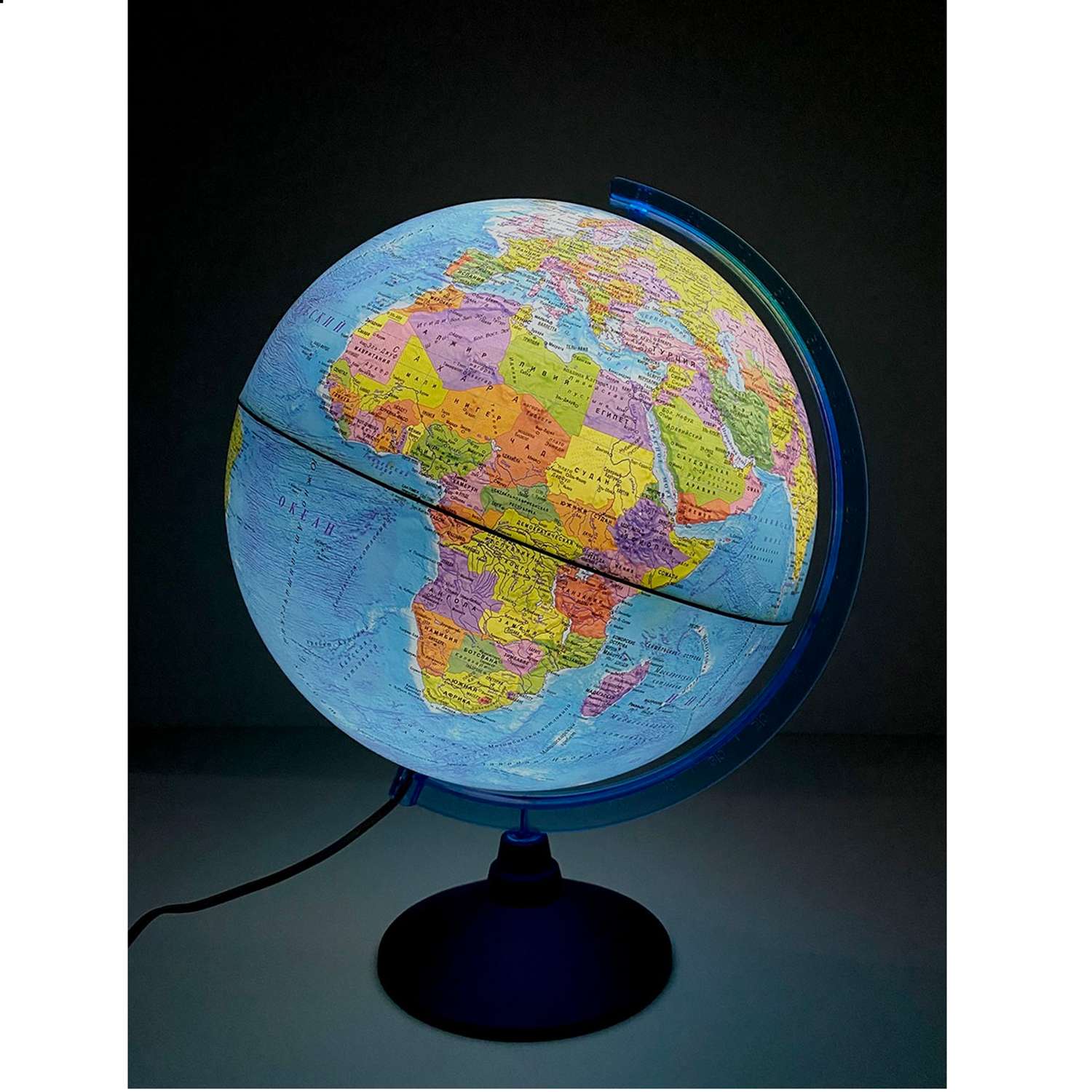 Интерактивный глобус Globen Земли физико-политический с подсветкой от батареек 25см VR очки - фото 2