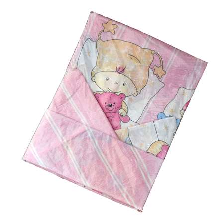 Комплект постельного белья L'Abeille Детки 2предмета Розовый 2901