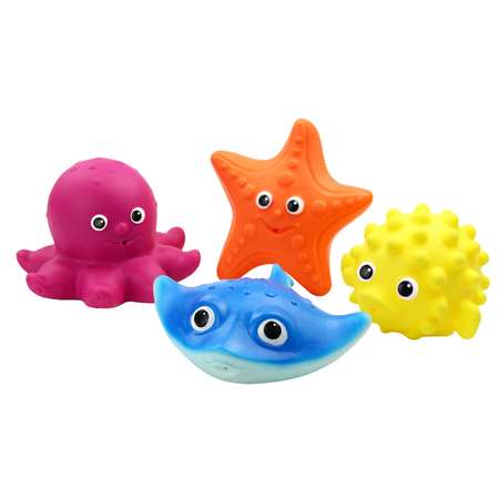 Набор игрушек для купания ВЕСНА № 6 Морские обитатели 4 фигурки