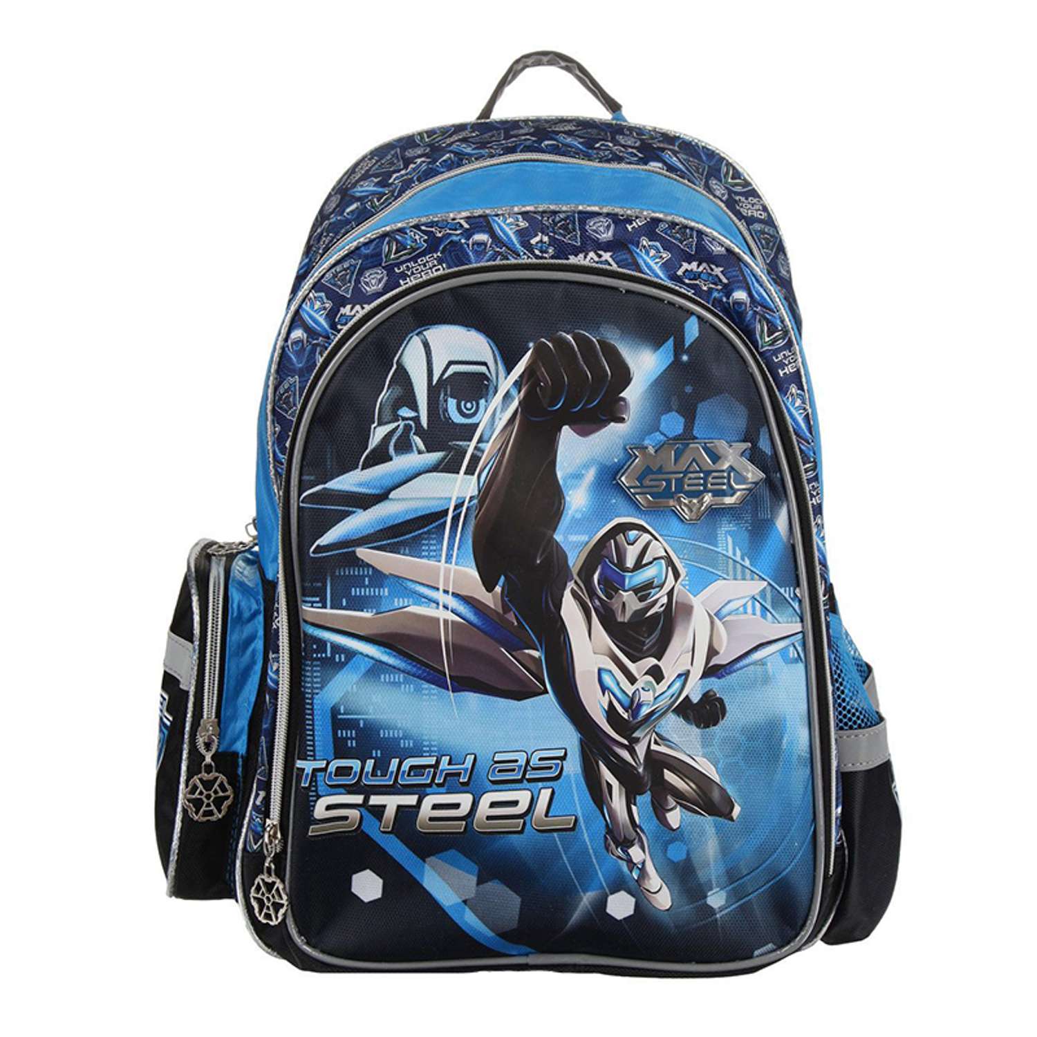 Рюкзак Max Steel школьный (сине/черный) - фото 1